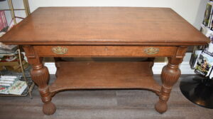 [SOLD]  Quarter Sawn Oak Library Table