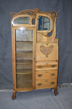 [SOLD]  Oak Drop Front Secretary