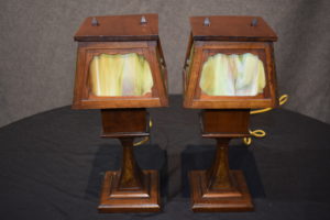 Pair of 1920's Boudoir Lamps
