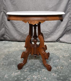 [SOLD]  Eastlake Marble-Top End Table