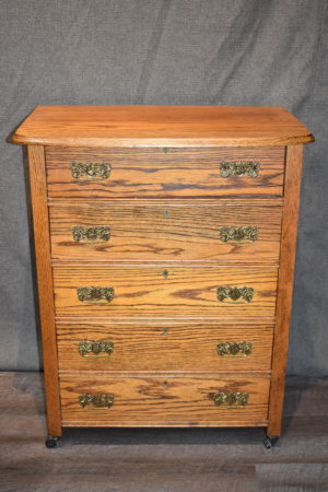 [SOLD]  Oak Highboy Dresser