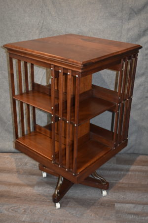 [SOLD]  Cherry Danner Revolving Bookcase